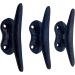 Nautical Blue Cast Iron Boat Cleat Wall Hooks - Set of 3 | 3.5 Inches - Buy Online on GoSupps.com