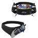 AiRunTech Upgraded No Bounce Hydration Belt Can be Cut to Size Design Strap for Any Hips for Men Women Running Belt with Water Bottle Holder with Large Pocket Fits Most Smartphones(Black)