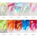 Nail Stickers & Decals For Womens Holographic Aurora Ice Cube Cellophane Nail Art Foil Transfer Roll Set Mix-Pattern Stickers 10 Colors - Buy Online on GoSupps.com
