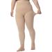 Plus Size 5XL Medical Compression Pantyhose - 20-30 mmHg Compression Leggings for Edema & Varicose Veins - Opaque Footless Waist High Stockings for DVT - Beige - Buy Online on GoSupps.com