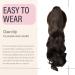 Dcbaboo Ponytail Extension Curly 18inch Claw Clip in Ponytail Hair Extensions Long Wavy Synthetic Pony tails Natural Wave One Piece Hairpiece Fake Ponytail for Women Medium Brown 18 inch 140g Medium Brown - Buy Online on GoSupps.com