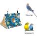 Winter Warm Bird Nest House Plush Bird Hammock Snuggle Tent Small Pet Hanging Bed Bird Nest Hanging Cage Tent Stand Swing Bird Hanging Bed Finch Cage Toy for Parrot Budgies Cockatiels Lovebird Blue - Buy Online on GoSupps.com