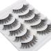 Buy Cat Eye 3D Faux Mink Eyelashes - 5 Pairs of Soft Fluffy Reusable Strip Lashes | Naturally Stunning | Nerwimzen by Glowing Win - Buy Online on GoSupps.com