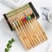Sharplace Family Toothbrush Set - Wooden Handle & Soft Bristles - 3 Pieces for Eco-Friendly Oral Care - Buy Online on GoSupps.com