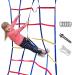 Cateam Climbing net for Kids - Ninja Slackline Accessories - 6.6 ft. Slackline Climbing net for Backyard Obstacle Course with Ground anchoring - Accessories for slacklines, Backyard Playground