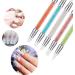 Vaceer 5Pcs Nail Art Sculpture Pen Set with Acrylic Rhinestone Handle - Double Ended Design and Painting Tool for Manicure - Buy Online on GoSupps.com