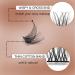 Veleasha 72pcs DIY D Curl Lash Clusters | Volume & Natural Look Individual Lashes | 8-16mm Mix Length False Eyelashes for Home Extensions - Buy Online on GoSupps.com