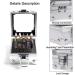 Aluminium Nail Drill Bit Holder Storage Box - 25 Holes Nail Drill Bit Stand Display Case - Nail Bits Organizer Container for Nail Art - Silver - Buy Online on GoSupps.com