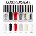 Nail Varnish Set - Non Toxic Nail Polish Set Quick Dry & Long Lasting Nail Lacquer Black Red White Color Nail Paint Home DIY Manicure Gift Set for Women Girl Pianist - Buy Online on GoSupps.com