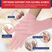 Doctor Developed Full Fingered Arthritis Compression Gloves (Pink) + Handbook for Joint Conditions, Raynauds & Carpal Tunnel | Size L - Buy Online on GoSupps.com