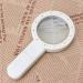 30X Lighted Glass Handheld Reading Magnifier Glass with 12 LED Lights for Seniors & Kids Double Glass Lens - Buy Online on GoSupps.com