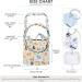 Stylish Discreet Urine Bag Cover with Cat & Dog Print | Inspired Comforts - Functional Catheter Tube Cover with Hanging Strap - Buy Online on GoSupps.com