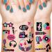 288 Pieces Music Temporary Tattoos for Kids Music Temporary Tattoos Stickers Mixed Style Hand Wrist Fake Tattoos Disco Music Tattoo Stickers for Children Music Theme Party Supplies