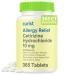 Curist Cetirizine Hydrochloride 10mg Tablet (365 Count) Effective Allergy Medicine with 24 Hour Relief of Runny Nose Sneezing Relief Itchy Throat Relief & Runny Eyes - Antihistamines for Adults