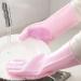 Multifunctional Silicone Dishwashing Gloves for Household Waterproof Kitchen Cleaning Gloves Thin Pet Bath Gloves gray One-size-fits-all - Buy Online on GoSupps.com