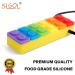 Sensory Chew Necklace - Rainbow Color Silicone Chew Pendant for Teething Babies, Autism, ADHD - 5 Pack - Buy Online on GoSupps.com