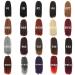 Melisay Kanekalon Marley Hair Extensions - Synthetic Curly 18 Brown (3pcs) | Premium Quality T30 Hair Extensions for Stylish Looks - Buy Online on GoSupps.com