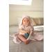 L SSIG Children's Hooded Towel - 90x90 cm Cotton Muslin in Powder Pink | Soft and Absorbent for Kids - Buy Online on GoSupps.com