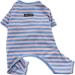 BT BEAR Colorful Striped Dog Pajamas - Soft Cotton One-Piece Costume for Bulldogs & Puppies - Blue & Pink - XXL Size - Buy Online on GoSupps.com