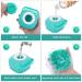 Molain Silicone Dog Cat Bath Brush Comb - Soft Grooming & Massage Brush with Shampoo Dispenser (Blue) - Buy Online on GoSupps.com