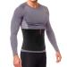ORTONYX Premium Umbilical Hernia Belt for Men and Women / 10.25" Abdominal Binder With Hernia Support Pad - Navel Ventral Epigastric Incisional and Belly Button Hernias - Black OX5241-10-S/M S/M (22"-35") Black