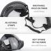 PETLESO Dog Goggles for Large Breed - Wide View Eye Protection with Adjustable Straps - Black Lens - Buy Online on GoSupps.com