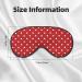 Big White Dot Print Unisex Sleeping Eye Mask | Soft Adjustable Strap Face Mask for Better Sleep - Buy Online on GoSupps.com
