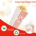DAJAVE 100 Pcs Popcorn Boxes Large Popcorn Tubs Red and White Stripes Popcorn Buckets Cardboard Popcorn Bags for Party Birthday Film Night Cinema Movie Night (20x7x9cm) - Buy Online on GoSupps.com