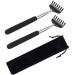 Back Scratcher Extendable Scratching Hand Handle Back Scratcher Stainless Steel Portable for Back Head Instant Relief from Itching 2 Pieces