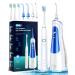 Water Flosser with Electric Toothbrush Combo,BAIBB Portable Cordless Dental Oral Irrigator with 6 Modes & 3 Sonic Modes Toothbrush,4 Jet Tips and 4 Brush Heads,Oral Care Kit for Teeth Cleaning