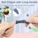 Thick Nail Clippers Set with Metal File - Heavy Duty Toenail Clippers for Men and Women (Blue) - Buy Online on GoSupps.com