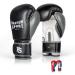 Paffen Sport Kids Children's boxing gloves for training in boxing kickboxing Muay Thai K1 and other martial arts black/white/gray 10uz