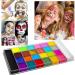 UNIFULL 26 Colors Professional Face & Body Paint Kit for Halloween | Oil Paints Face Paint Sticks Brushes & Special Effects Stickers | Ultimate Makeup Bundle - Buy Online on GoSupps.com
