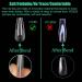 504 Pieces of Long Soft Gel Nail Tips - Pre-Buff PMMA Resin Full Cover Ballerina Nail Tips for DIY Nail Art - 10 Sizes - International Shipping - Buy Online on GoSupps.com
