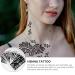 Minkissy Flower Tattoo Stencil Kit - 16 Sheets Temporary Body Art Templates for Women's Home Parties - Buy Online on GoSupps.com