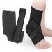 Super Elastic Ankle Brace - Breathable Adjustable Compression Sleeve for Sprained Ankle | Sports Support in Nylon - Shop Internationally - Buy Online on GoSupps.com