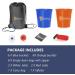 EP EXERCISE N PLAY Backyards Pong Games Set - Giant Yard Pong Bucket Game for Family and Friends - 12 Buckets - Blue/Orange - Buy Online on GoSupps.com