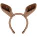 Sibba Horse Ears Headband Makeup Hairband Animal Caps Soft Women Hair Accessorie Movable Costumes Elastic Head Wear for Party Washing Face Spa Gifts Cosplay Dress up Light Brown - Buy Online on GoSupps.com