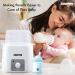 Geepas 150W Multifunction Baby Bottle Warmer | 4-in-1 Milk Warmer with Fast Heating | Defrost Function | Food Grade PP Design - Buy Online on GoSupps.com