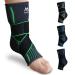 med-fit Stride-Flex Ankle Support 3D fabric technology 360 degrees of compression. Ideal for Ligament Damage Sprained Ankle Plantar Fasciitis Joint Pain and Tendonitis (1 Green Medium) Medium Green 1