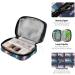 Buy Pfrewn 7 Day Pill Organizer Case - Travel Pill Box in Violet Pink & Blue Sea Weed Cute Axolotl Design Portable Vitamin & Medicine Holder Pouch - Buy Online on GoSupps.com