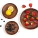 Fruit Tray Whole Wood Acacia Plate Round Sushi Plate Dessert Fruit Bread Plate Soup Tableware Set Kitchenware (Size : X-Small) - Buy Online on GoSupps.com