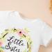 Miyababy Matching Sister Romper Set - Big & Little Sister Cotton T-Shirt Jumpsuit 0-3 Months - Buy Online on GoSupps.com