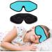 Kids Memory Foam 3D Contoured Sleep Mask - Blockout Light Eye Cover for Girls & Boys (Blue) - Buy Online on GoSupps.com
