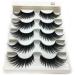 5 pairs 5D false eyelashes Stay & me thick long artificial nerzimitat eyelashes 5d false eyelashes handmade fluffy artificial eyelashes black eyelashes for make-up cosplay