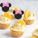 Arthsdite 24Pcs Mouse Inspired Cupcake Toppers with Pink Bow Black Glitter Mouse Cake Decorations for Baby Shower Wedding Kids Birthday Party Cake Decorations Supplies - Black Glitter - Buy Online on GoSupps.com