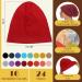 Adjustable Satin Lined Sleep Cap - 24 Pieces Sleeping Beanies for Adult Men and Women - Slouchy Beanie Hat Hair Wrap Cover - Frizzy Curly Hair Solution - One Size, 16 Colors - Buy Online on GoSupps.com