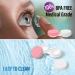 Buy Dhoptical 8x Pink Contact Lens Case - Portable Mini Set for Travel & Daily Use - Perfect Eye Care Solution - Buy Online on GoSupps.com