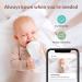 Peekababy Smart Baby Monitor with Camera and Audio | 5'' LCD Screen | Cry Detection | Sleep Analysis | 2-Way Talk | Clear Night Vision | Gift for Baby Shower - White - Buy Online on GoSupps.com