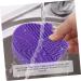 Ipetboom 2 1 Makeup Brush Cleaning Pad Scrubber Silicone Makeup Brush Silicone Holder 2 in 1 Brush Cleaner Pad Makeup Brush Holder Brush Storage Holder Silicone Brush Cleaner 11X10cm Purple - Buy Online on GoSupps.com